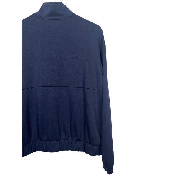 Stylus Half Zip Pullover Sweatshirt Small Navy Blue Athleisure Top NWT - Picture 11 of 11